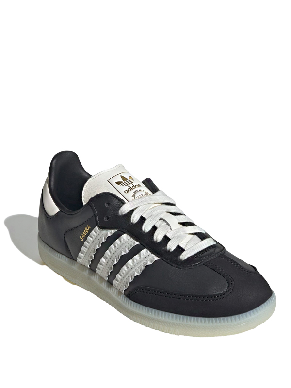Adidas Samba Ruffle Stripes Pack Black Off White Original São Paulo Adidas Samba Ruffle Stripes Pack Black Off White - Imagem 2