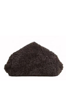 Bottega Veneta Small The Chain Pouch Shearling Bag BlackGold3