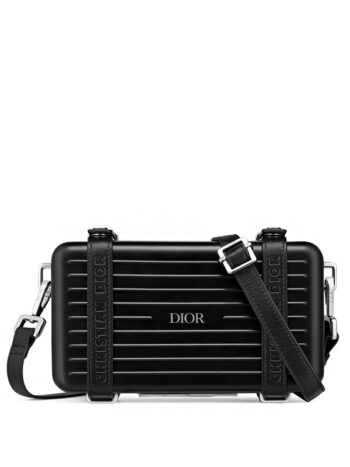 Dior x RIMOWA Personal Clutch On Strap Aluminium Black