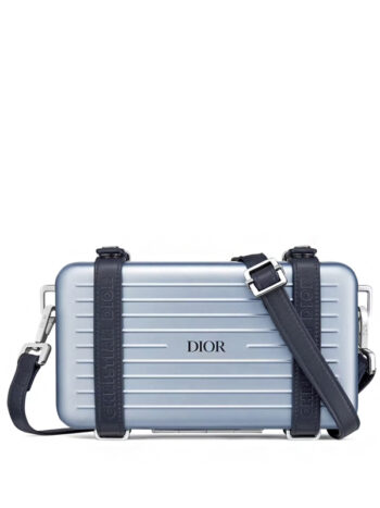 Dior x RIMOWA Personal Clutch On Strap Aluminium Blue