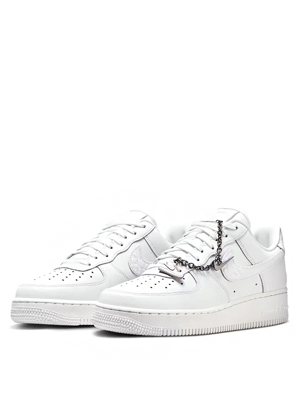Nike Air Force 1 Low Summit White:Metallic Silver Faz Referência A Si Mesmo Com Toque Inusitado Original São Paulo