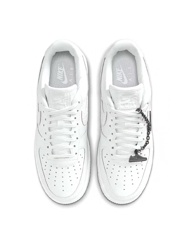 Nike Air Force 1 Low Summit White:Metallic Silver Faz Referência A Si Mesmo Com Toque Inusitado Original São Paulo