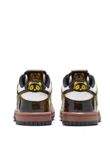 Nike Dunk Low SE GS Panda Monium White Black Fauna Brown3