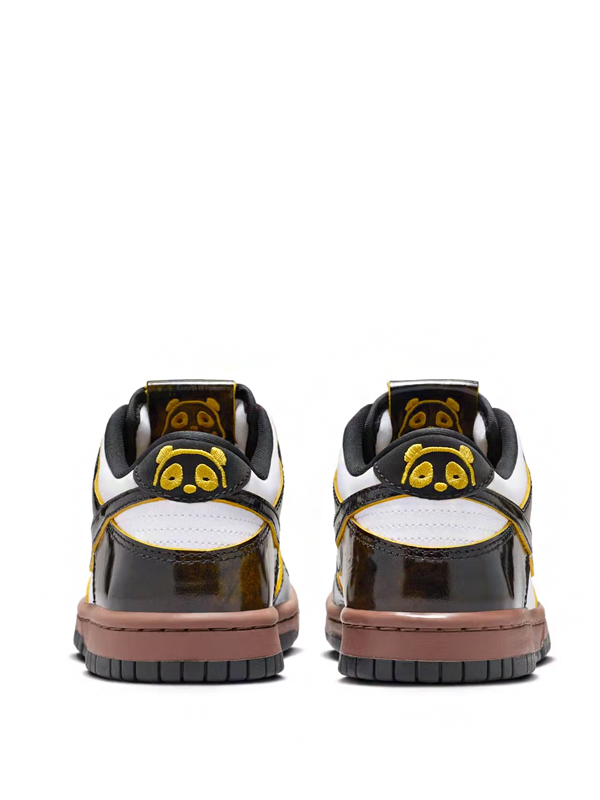 Nike Dunk Low SE GS Panda-Monium White Black Fauna Brown Original São Paulo Nike Dunk Low SE GS Panda-Monium White Black Fauna Brown - Imagem 3