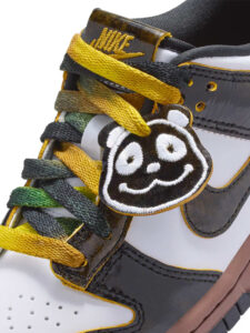 Nike Dunk Low SE GS Panda Monium White Black Fauna Brown6