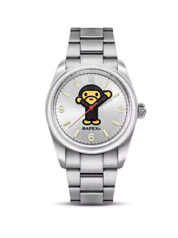 Relógio BAPE Type 13 BAPEX Milo Silver