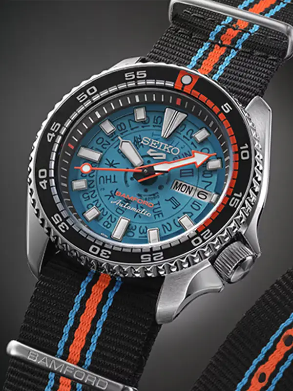 Seiko E Bamford Lançam Relógio Seiko 5 Sports Em Edição Limitada Com Estilo Retro-Futurista Original São Paulo