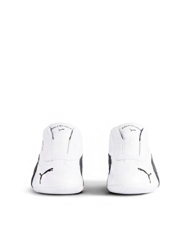 Balenciaga x Puma Speedcat Leather White Black - Imagem 4