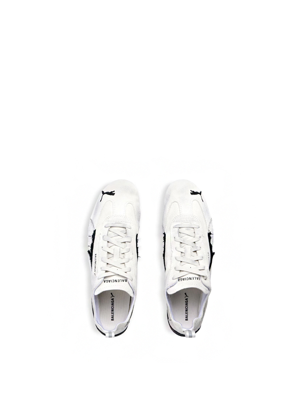 Balenciaga x Puma Speedcat Suede Distressed White Black Original São Paulo Balenciaga x Puma Speedcat Suede Distressed White Black - Imagem 6
