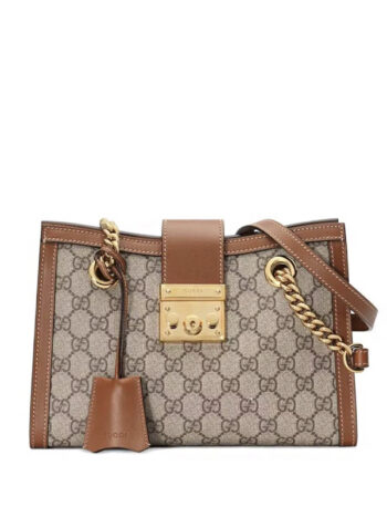 Gucci Padlock Tote Brown