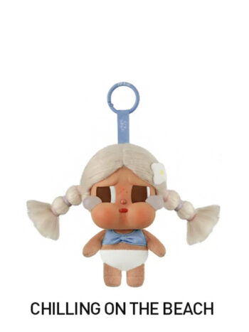 Pop Mart Crybaby Vacation Mode On Series Chilling on the Beach Vinyl Plush Pendant