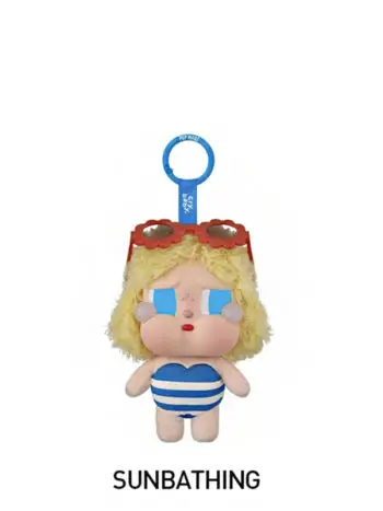 Pop Mart Crybaby Vacation Mode On Series Sunbathing Vinyl Plush Pendant