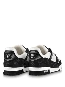 Louis Vuitton Trainer Black White Original São Paulo
