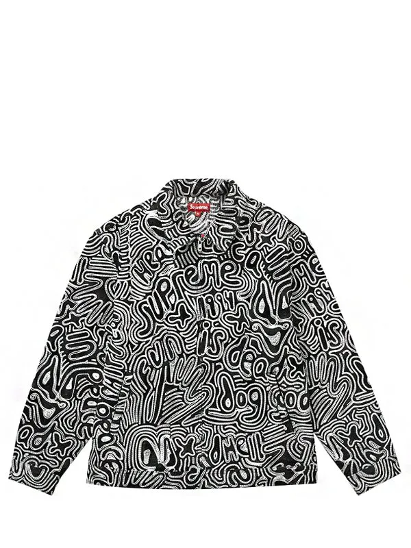 Supreme Chainstitch Denim Jacket Black