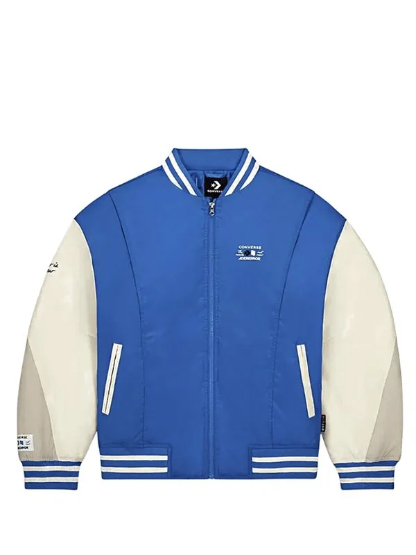 ADER error x Converse Shapes Varsity Jacket Cobalt