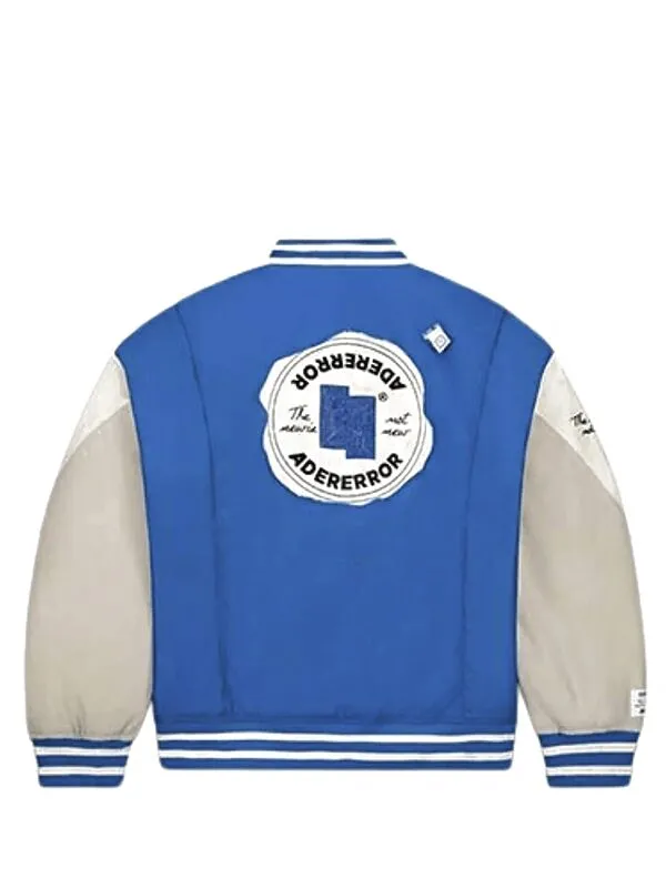 ADER error x Converse Shapes Varsity Jacket Cobalt.