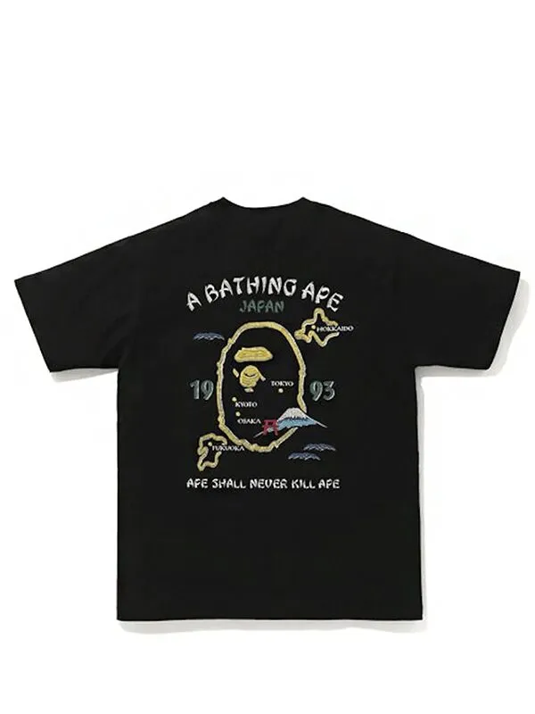 BAPE Japan Exclusive Japan Souvenir 3 Tee Black