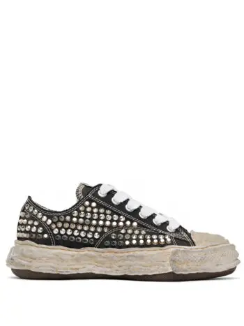 Maison Mihara Yasuhiro Peterson 23 OG Sole Studded Canvas Low Black