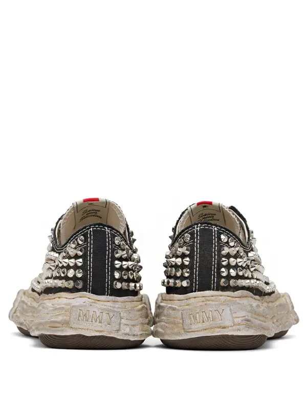Maison Mihara Yasuhiro Peterson 23 OG Sole Studded Canvas Low Black - Imagem 3