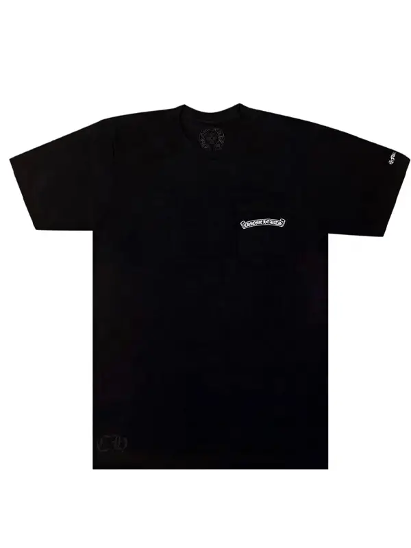 Chrome Hearts Scroll Logo T shirt Black1