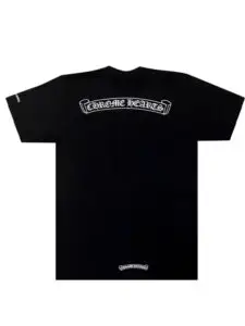 Chrome Hearts Scroll Logo T shirt Black2