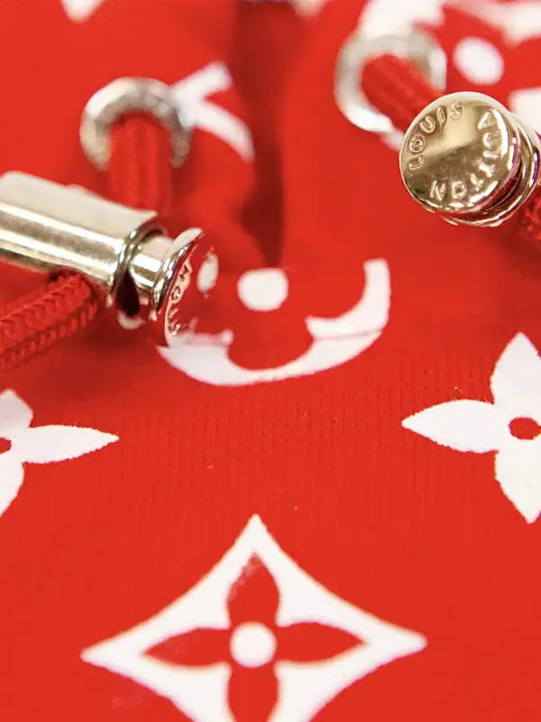 Supreme x Louis Vuitton Box Logo Hooded Sweatshirt Red4
