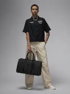 Jordan Monogram Duffle Bag Black5