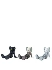 KAWS Holiday Taipei Vinyl Figure BlackBrownGrey Set2