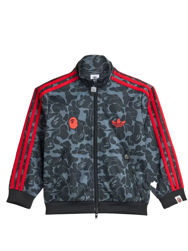 BAPE x adidas All Over Print SSTR Track Top Black1