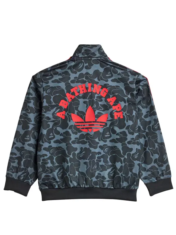 BAPE x adidas All Over Print SSTR Track Top Black2