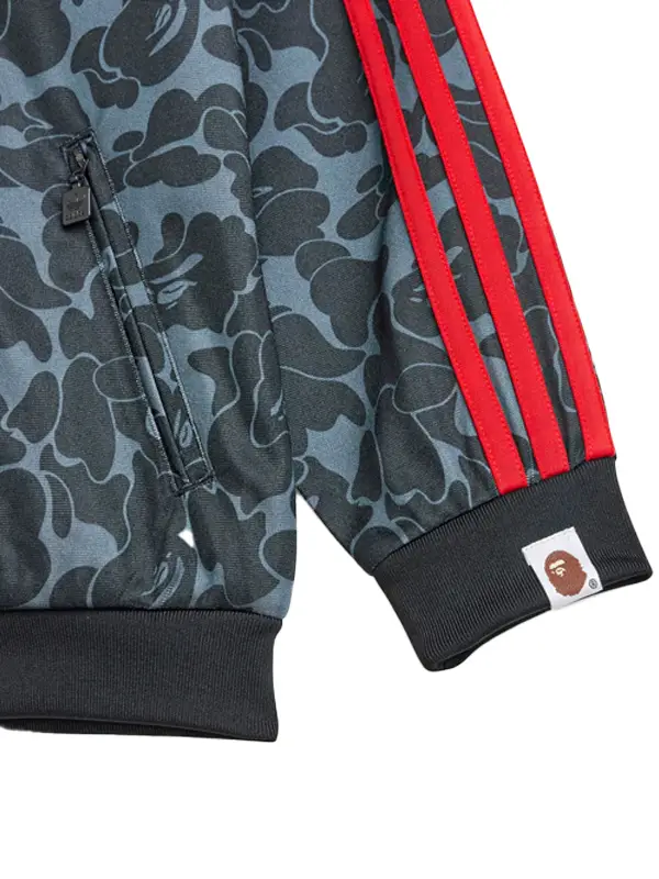 BAPE x adidas All Over Print SSTR Track Top Black3