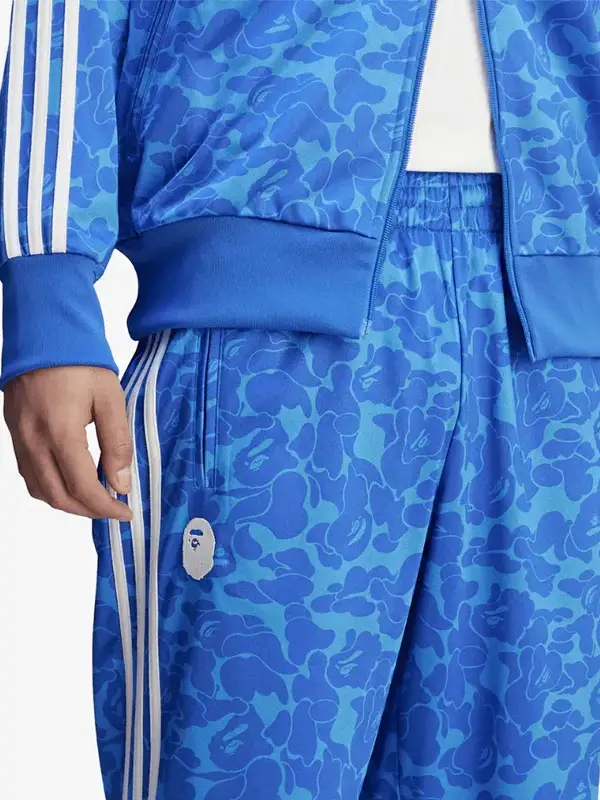 BAPE x adidas Firebird Track Pants Blue1
