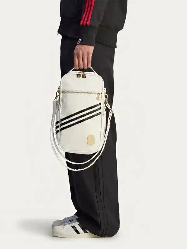 BAPE x adidas Shoulder Bag White4
