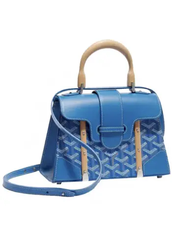 Goyard Saigon Structure Mini Bag Sky Blue