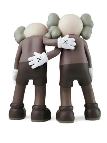 KAWS Along The Way Vinyl Figure Brown - Imagem 2