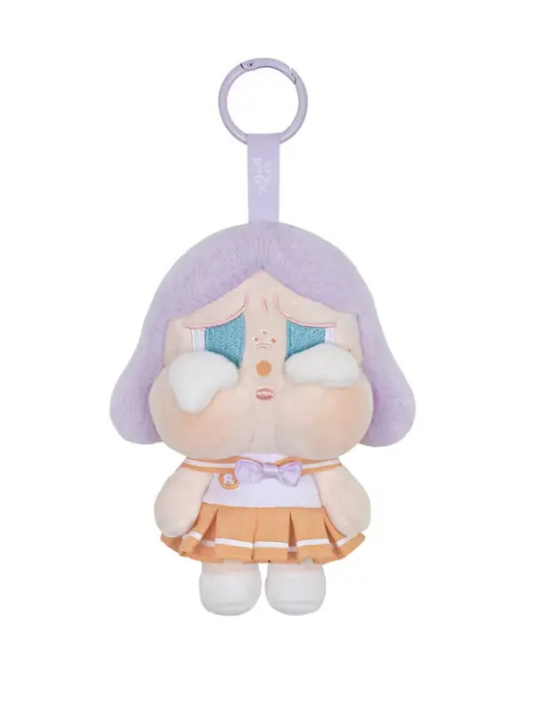 Pop Mart CRYBABY Sunset Concert Series Plush Pendant Bright Orange - Imagem 1