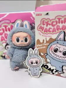 Pop Mart Labubu The Monsters Tasty Macarons Sea Salt Cocount Vinyl Plush Pendant2