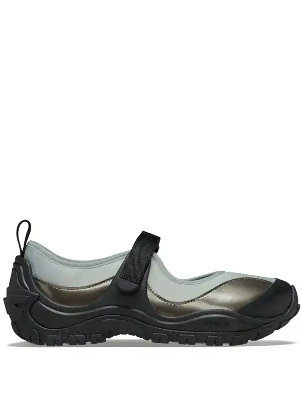 Crocs Terre Ballet Black Silver Metallic1