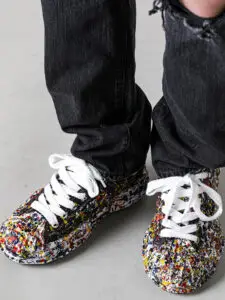 Maison Mihara Yasuhiro Peterson 23 OG Sole Canvas Low Sputtering Paint Black White2