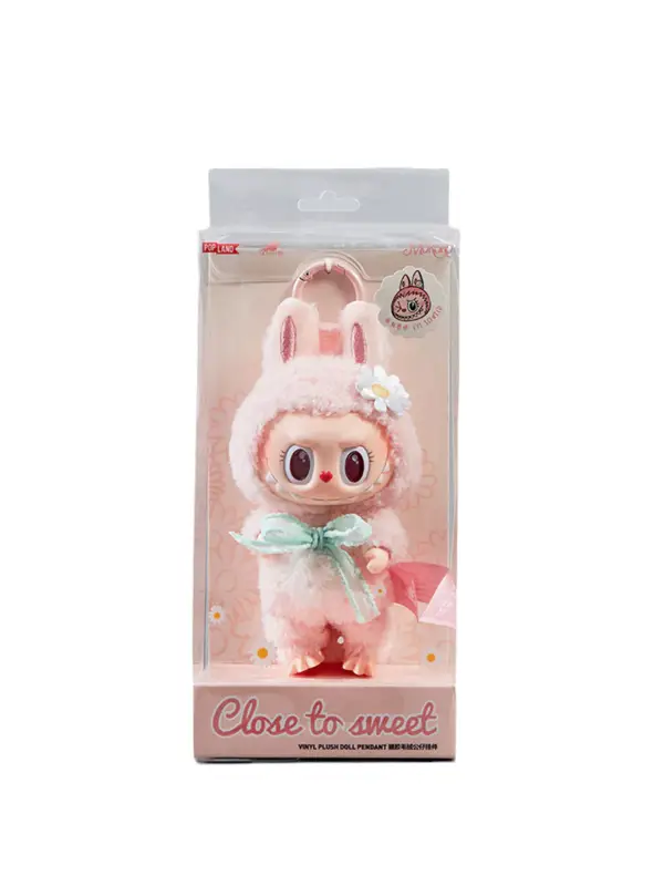 Pop Mart Labubu Mokoko Close to Sweet Vinyl Plush Doll Pendant Keychain1