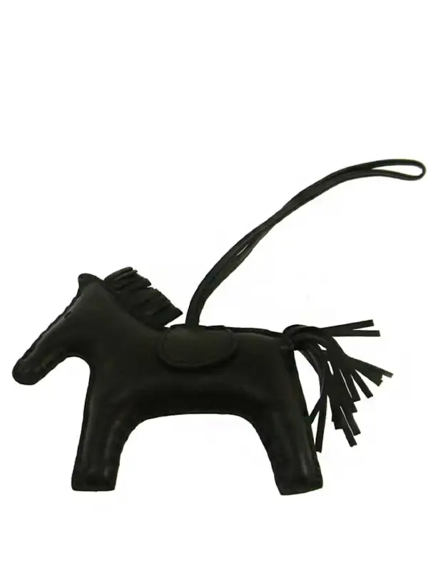Hermes Bag Charm Rodeo Horse Milo MM Noir1