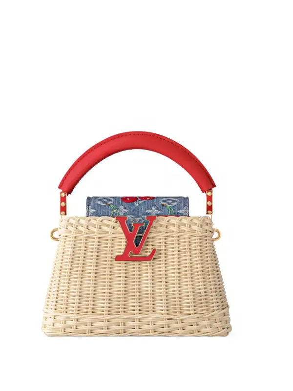 Louis Vuitton x Takashi Murakami Cherry Capucines Mini Rattan1