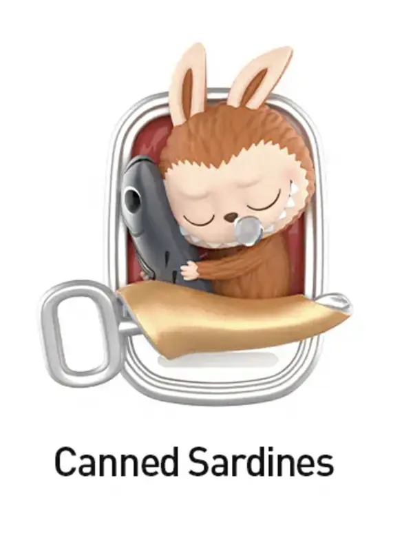 Pop Mart Labubu The Monsters Wacky Mart Series Canned Sardines Figure1 1